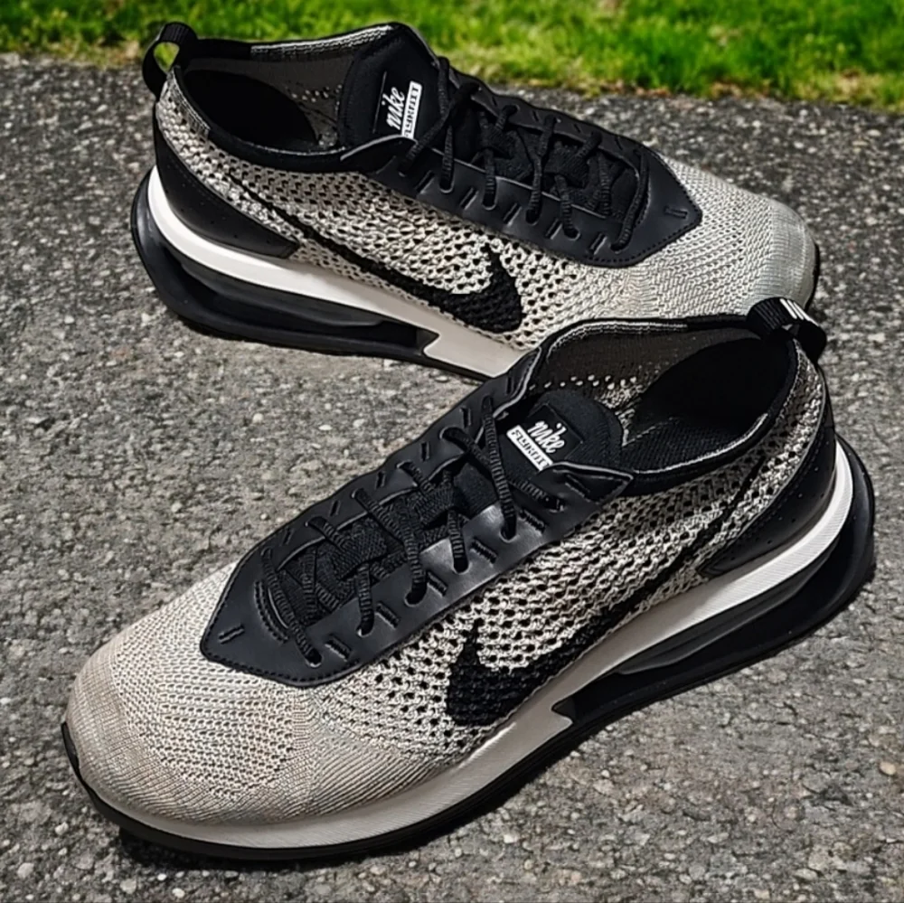 NIKE AIR MAX FLYKNIT Racer W 10 M 8.5 Sesame Black Ocean Cube Pink Oxford - Picture 8 of 17